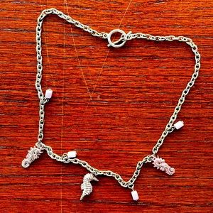 Pink Seahorse Necklace